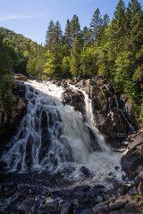 waterfall in the mountains