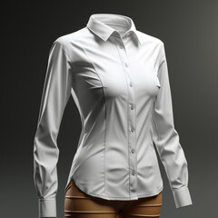 3D model of women's hem shirt