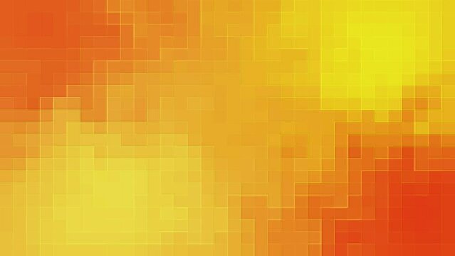 Fondo degradado con movimiento y textura de cuadros, color naranja y amarillo. 