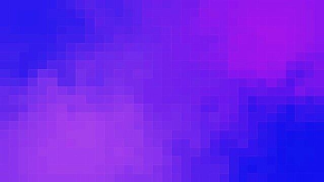 Fondo degradado con movimiento y textura de cuadros, color morado y azul. 