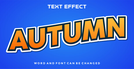 Autumn editable text effect