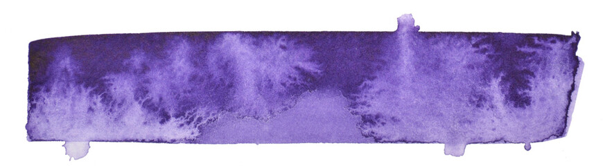 purple isolated watercolor stripes. 
Minimal watercolor background with paper texture