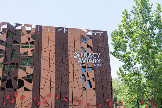 Tracy Aviary Visitors Center in Liberty Park, Salt Lake City, UT, USA, on June 24, 2023.  Tracy Aviary is a museum in Salt Lake City. 