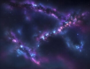 Obraz premium Galaxy stardust in deep universe cosmic astronomy space background