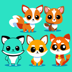 Obraz premium set of animals