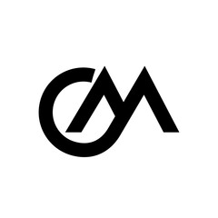CM Monogram Letter logo icon design