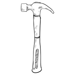 hammer hand drawn illustration