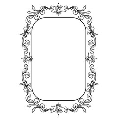 frame handdrawn illustration 