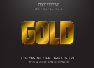 Realistic 3D gold text effects can be edited to suit your needs