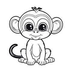 Obraz premium coloring book for children, types of animals in EPS vector format.