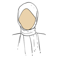 Women hijab line