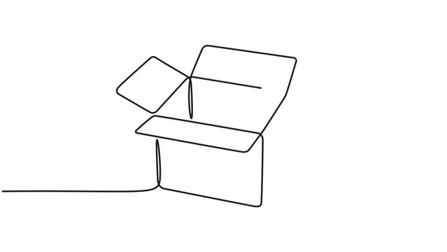 animated videos, art video, background, blank, box, business, cardboard, cargo, carton, closed, container, continuous line, crate, creative videos, deliver, delivery, design, distribution, doodle, dra