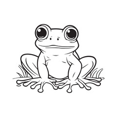 coloring book for children, types of animals in EPS vector format.