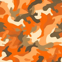 orange camouflage pattern | generative AI