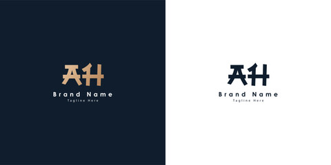AH Chinese design letters logo