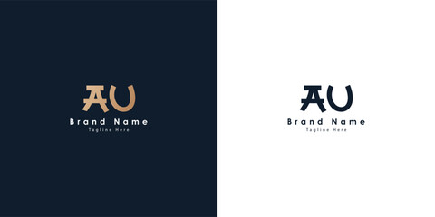 AU Chinese design letters logo