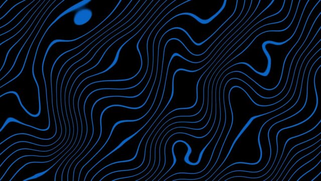 wavy blue lines motion graphic abstract texture  animated background