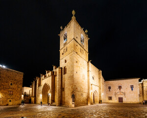 Pro-Cathedral Church Of Santa María in Caceres, Extramadura of Spain. Old Town Caceres is a world heritage site.