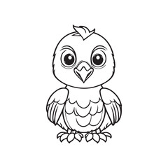 coloring book for children, types of animals in EPS vector format.