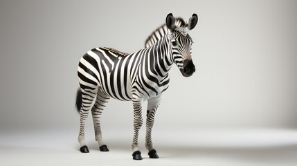 Zebra, Beauty fashionable isolated on bright white background. advertisement. template. product presentation. copy text space.