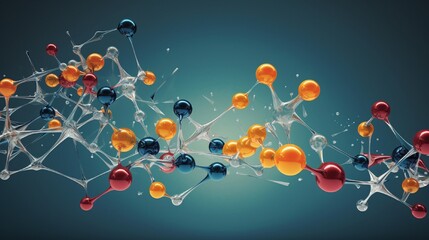 A dynamic representation emphasizing the structural details and chemical bonds of a pharmaceutical compound.