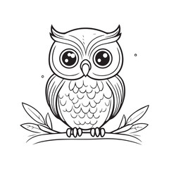 coloring book for children, types of animals in EPS vector format.