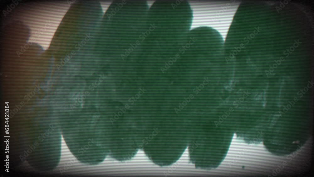 Poster background loop video with texture effects and hand drawings