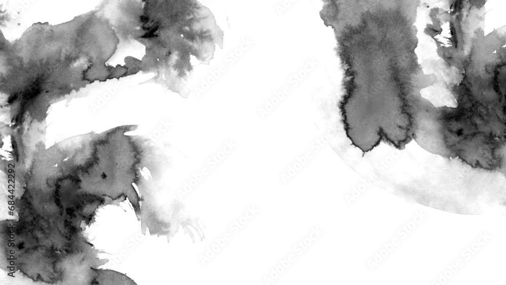 Poster background loop video with texture effects and hand drawings