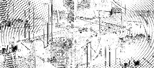 Obraz premium abstract black and white mottle background elements of graphic design with halftone effect grainy dust