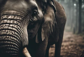 Foto op Aluminium elephant close-up © Yves