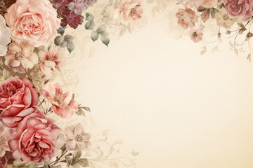 background with roses for Valentine day,Generated By Ai
