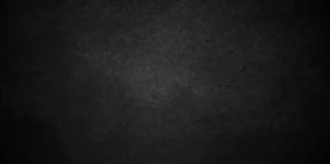 Foto op Plexiglas Modern Black texture chalk board and black board background. stone concrete texture grunge backdrop background anthracite panorama. Panorama dark grey black slate background or texture. © MdLothfor