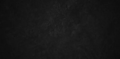 Foto op Plexiglas Modern Black texture chalk board and black board background. stone concrete texture grunge backdrop background anthracite panorama. Panorama dark grey black slate background or texture. © MdLothfor