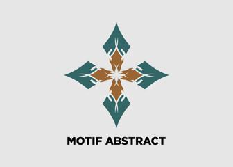 Vector illustration of abstract floral motif for background