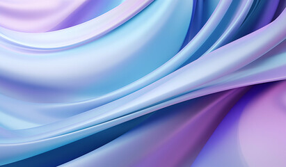 Blue fabric texture background, shiny silk, abstraction with wave effect