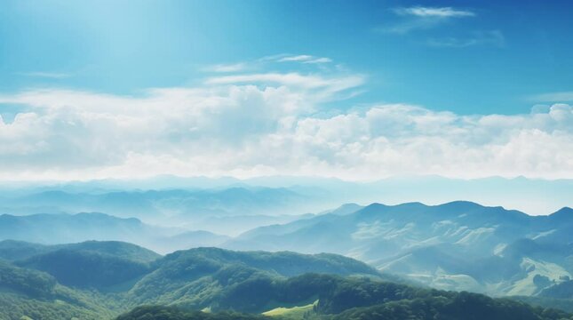 clouds over the mountains, seamless looping 4K video animation background