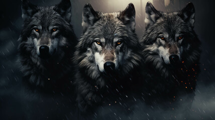 Wolf Pack Concept Illustration