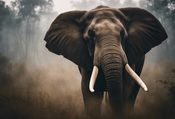 the big african elephant