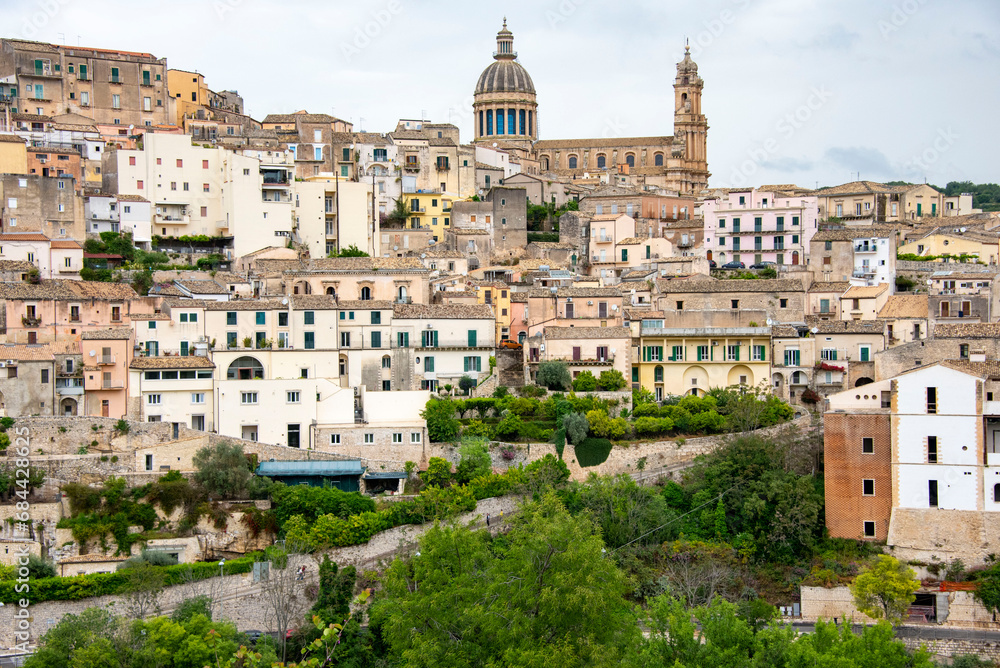 Wall mural town of ibla - sicily - italy