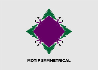 Vector illustration of abstract floral motif for background