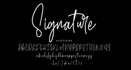 signature script sign font script vector lettering. typography. Motivational quote. Calligraphy postcard poster graphic design lettering element
