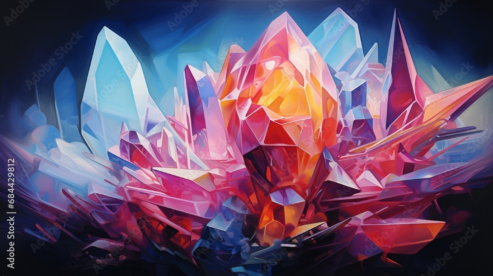 Canvas Prints background with glowing lights