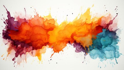 Abstract colorful artistic background with messy paint spots