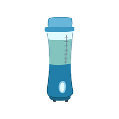 green blender cartoon. drink smoothie, detox lifestyle, fresh vegetarian green blender sign. isolated symbol vector illustration