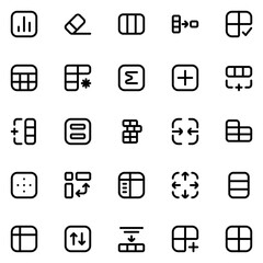 table line icon sheet
