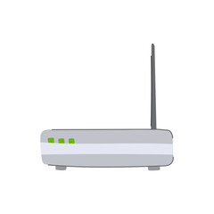 router dsl modem cartoon. communication wireless, web wlan, a broadband router dsl modem sign. isolated symbol vector illustration