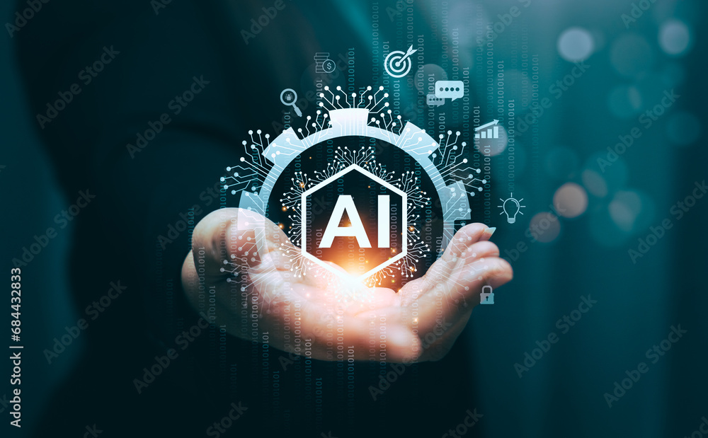 Aufkleber ai tech enhances businesses by processing data, improving decision-making, developing innovative pro