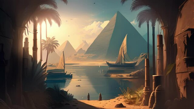 The Myth of the Sacred Nile A story of the river that provided life to the ancient Egyptians and the gods that lived within it. .