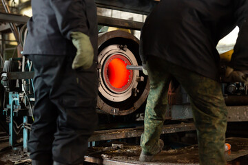Foundry - casting non-ferrous metals in centrifugal metallurgical furnace