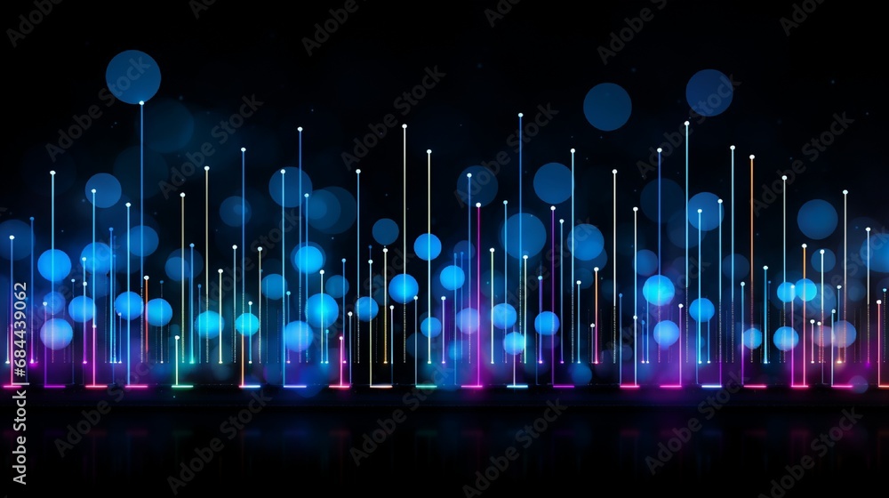 Poster abstract background with lights